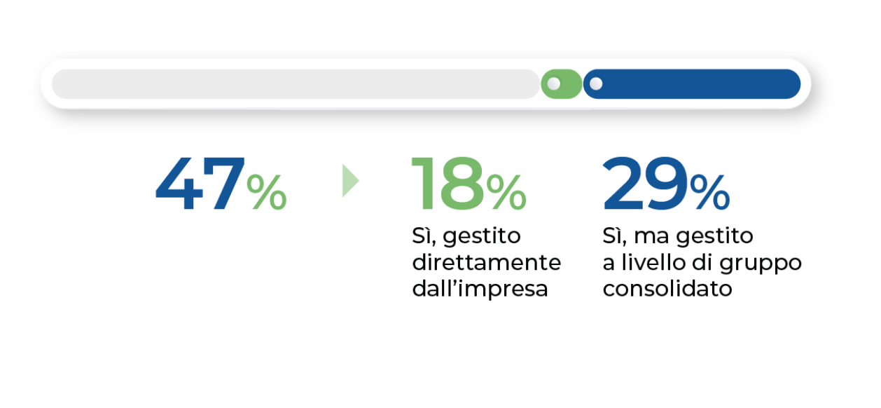 L’impresa possiede un sistema di gestione dei rischi aziendali che includa rischi ESG?